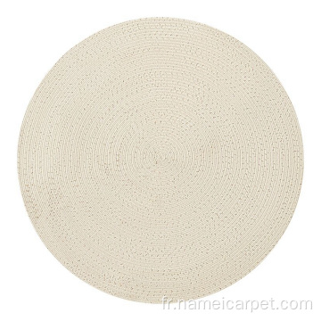 Tapis rond de patio PP imperméable